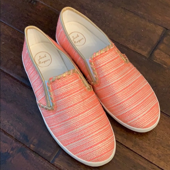 Jack Rogers Slip on Pink and Gold Shoes EUC! ⭐️ - Picture 2 of 12
